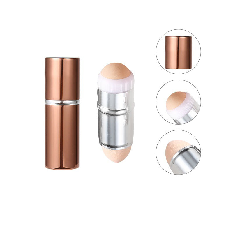 New Volcanic Stone Oil-Absorbing Ball Aluminum Alloy Volcanic Stone To Oil Stick Face Beauty Cleaning Dual-Use Beauty Makeup Ball