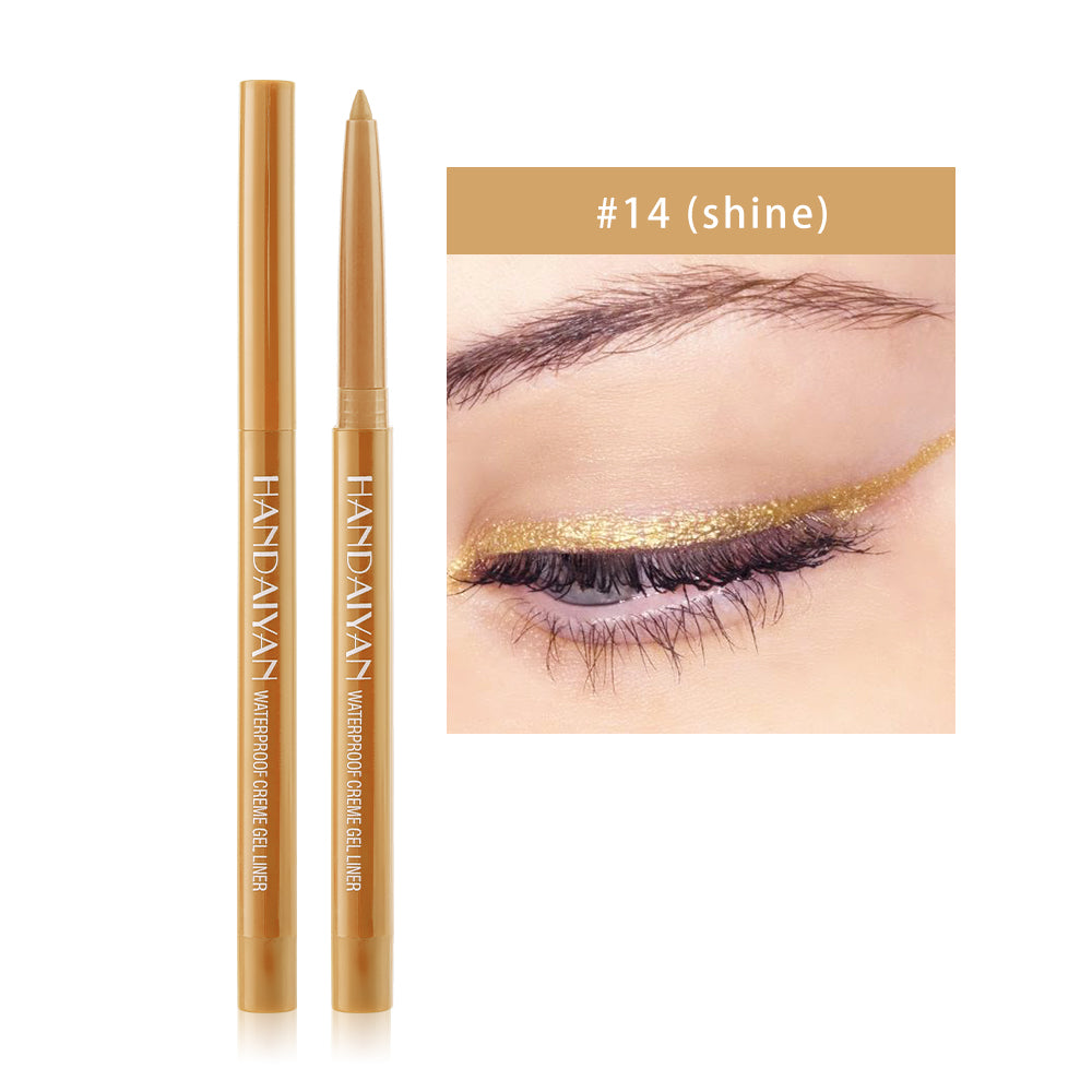 HANDAIYAN 20 Color Pearlescent Matte Waterproof And Difficult To Smudge Eyeliner Pen Rotatable Eye Shadow Eyeliner