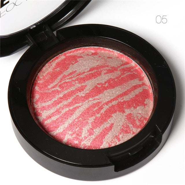 FOCALLURE Makeup Blusher Top Quality Professional Cheek 6 Colors Baked Blush Bronzer Blusher Face Contour Make Up
