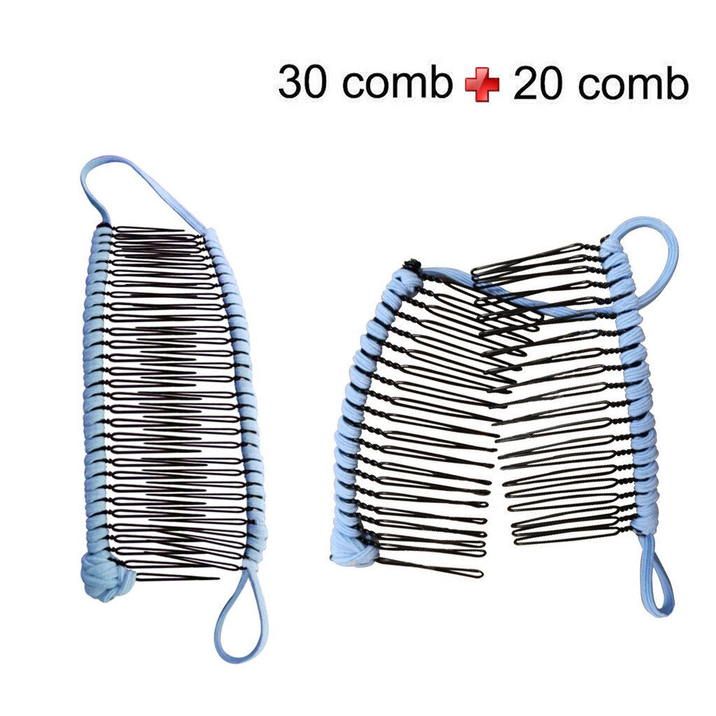 Hair Clip Hairpins and dish Girls Curly Hair Accessory Stretchable Banana Comb Hairpins Pins Styling Hair Coloring Chalk