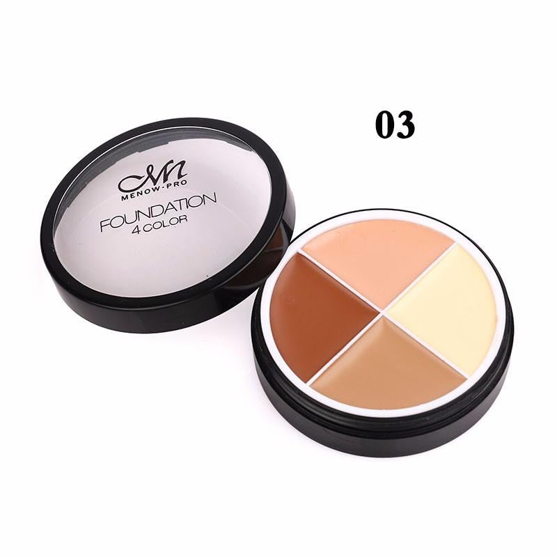 Menow 4 Colors Brand Makeup Face Concealer Cream Long Lasting Waterproof Camouflage Concealer Palette C14002