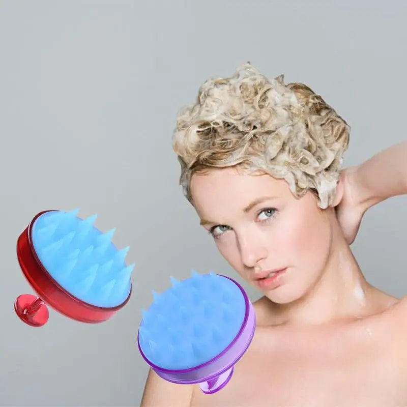 1 pcs Massage Silicone Brush Head Scalp Brush Comb Hair Washing Comb Shower Bath Brush props