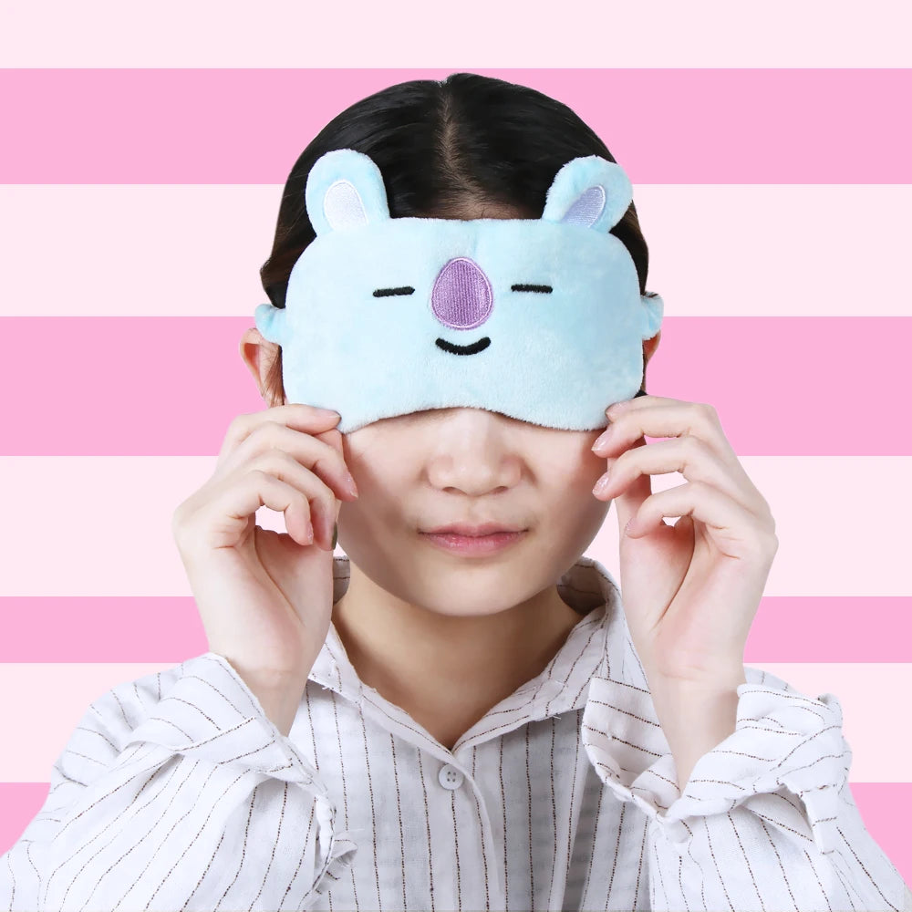 PC Cute Kpop BTS Bangtan Boys Rest Sleep Mask BT21 Suga TATA Chimmy RJ Cooky EyeShade Eye Masks Patch Eyes Care Tools