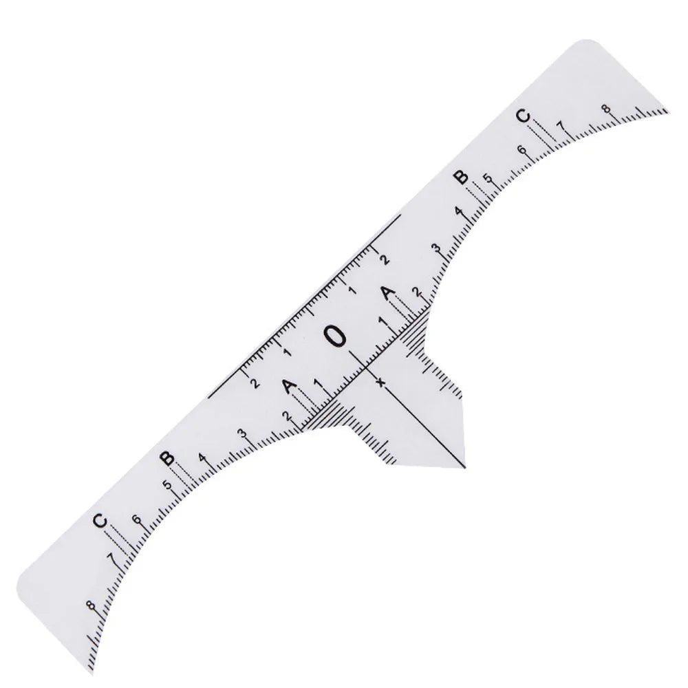 10pcs Tattoo accesories Disposable Microblading Makeup Brow Measure Eyebrow Guide Ruler Permanent Tools