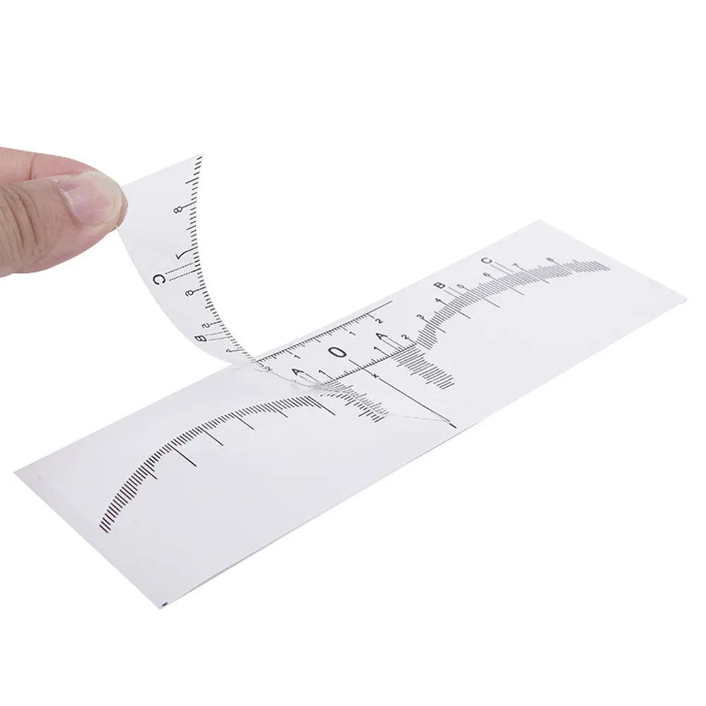 10pcs Tattoo accesories Disposable Microblading Makeup Brow Measure Eyebrow Guide Ruler Permanent Tools