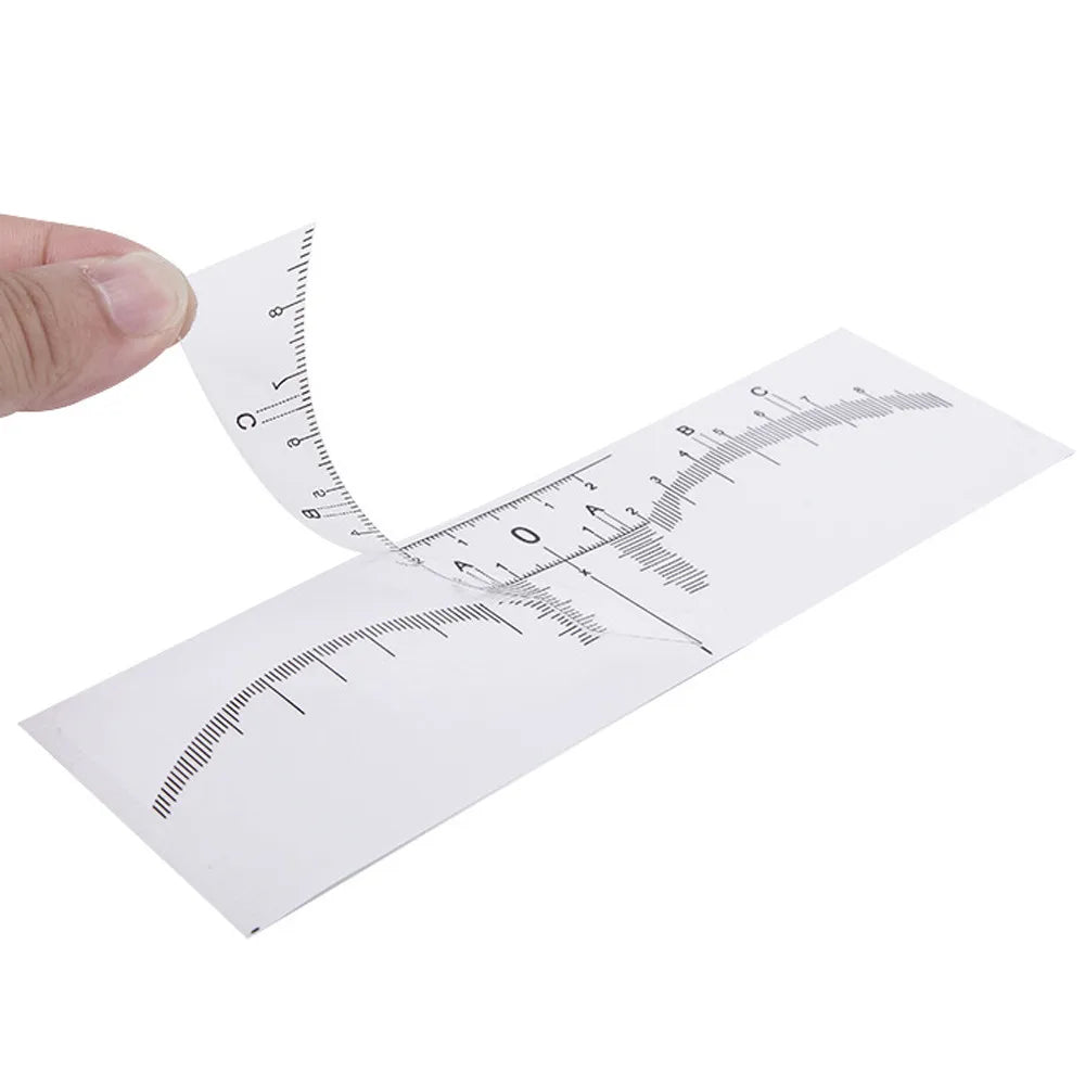 10pcs Tattoo accesories Disposable Microblading Makeup Brow Measure Eyebrow Guide Ruler Permanent Tools