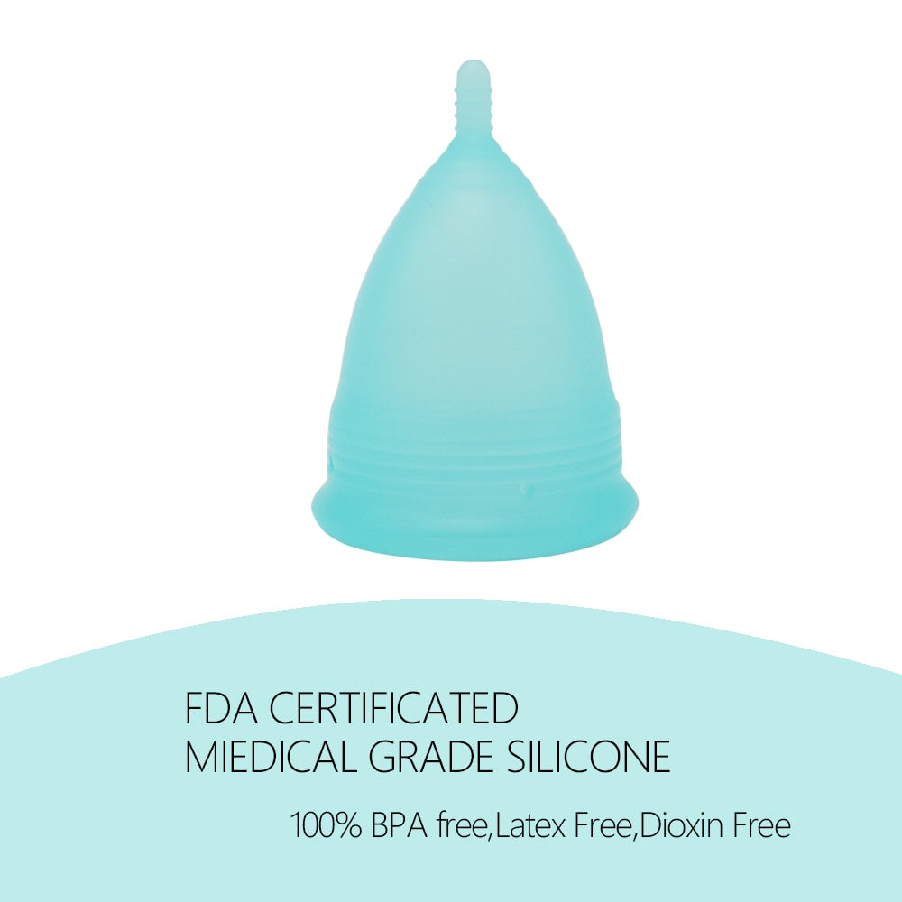 Women's Feminine Hygiene Menstrual Cup Silicone Vagina Cup Copa Menstrual De Silicona Medica Sterilizer Cup coupe menstruelle