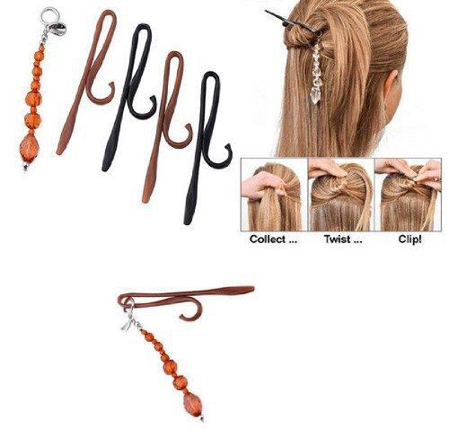 Multifunctional Magic Hair clip/stick Twist n clip fashion Simple Hair Accessories Salon Barrette Hairpin Claw Hairwear HeadWear
