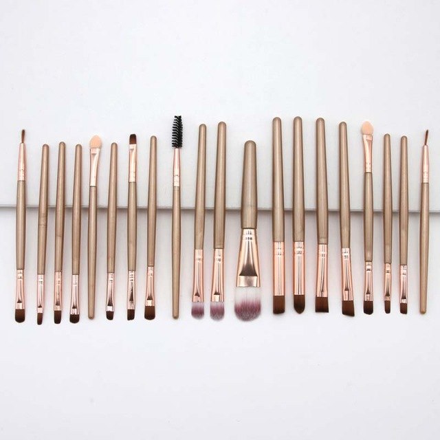 20 eye makeup brushes eyebrow brush foundation brush eye shadow lip brush Silicone Nylon Eye Shadow