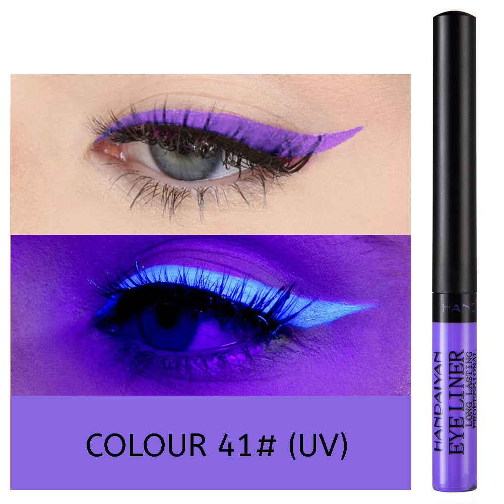 HANDAIYAN 12 Color Matte Color Liquid Eyeliner Long Lasting Non-Smudge Liquid Eye Shadow