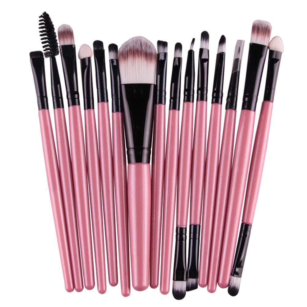 15Pcs Makeup Brushes Set Eye Shadow Foundation Powder Eyeliner Eyelash Lip Make Up Brush Cosmetic Beauty Tool