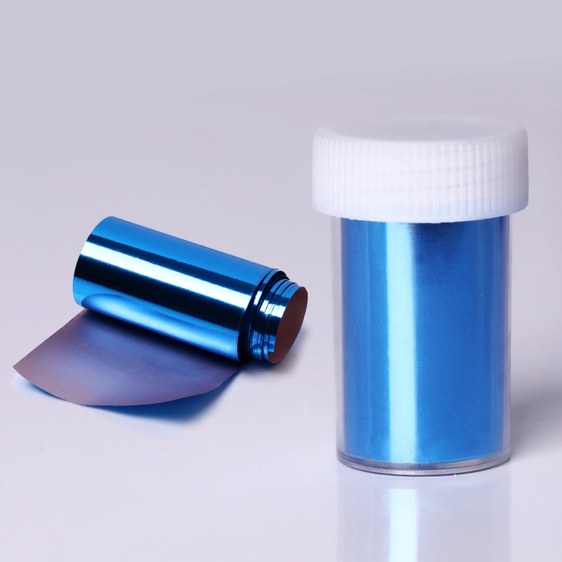 Pink Gold Sliver Nail Foils Sparkly Sky Glitter Marble Nail Art Transfer Stickers Slider Paper Nail Art Manicures Decoration