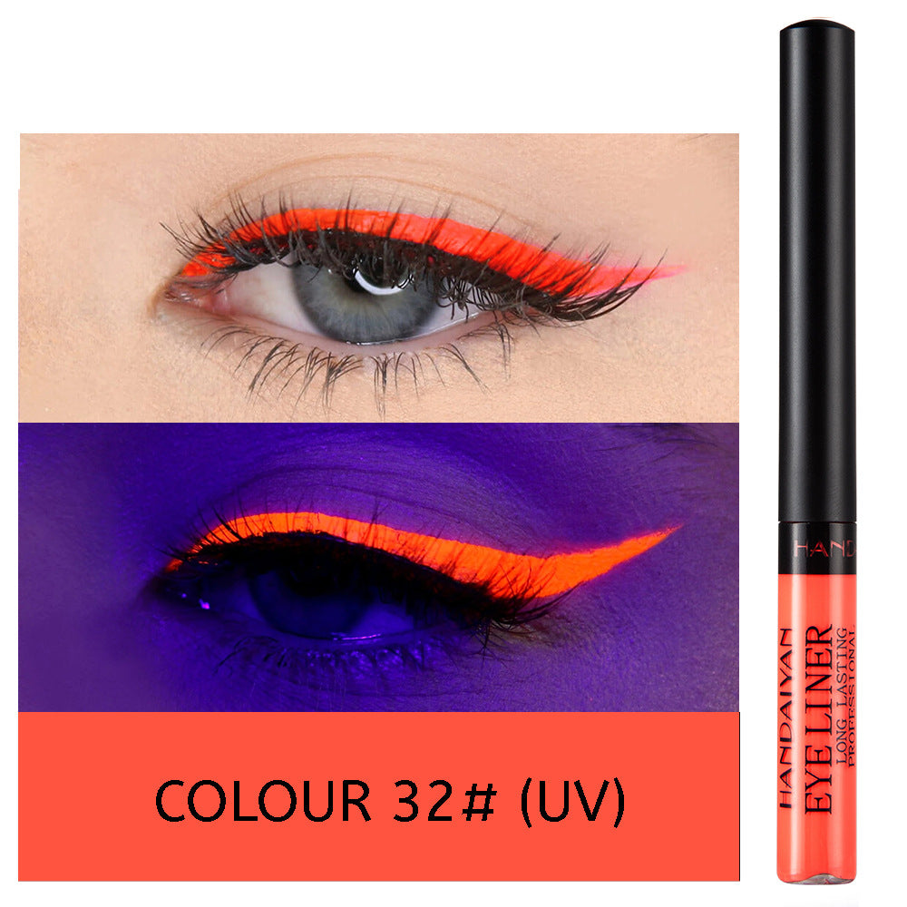 HANDAIYAN 12 Color Matte Color Liquid Eyeliner Long Lasting Non-Smudge Liquid Eye Shadow