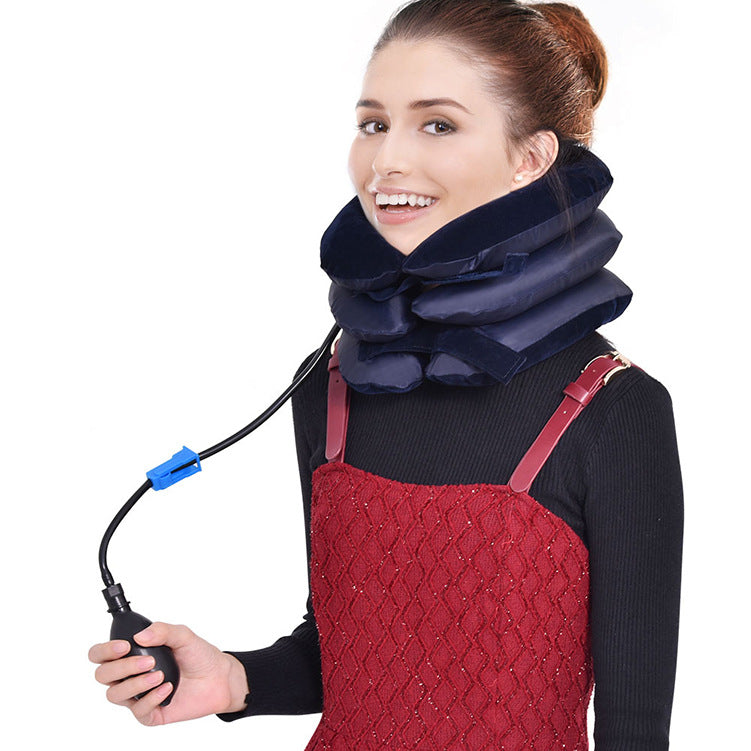 Swan Neck Correction Artifact Cervical Spine Traction Device Cervical Spine Neck Traction Belt Inflatable Neck Protection