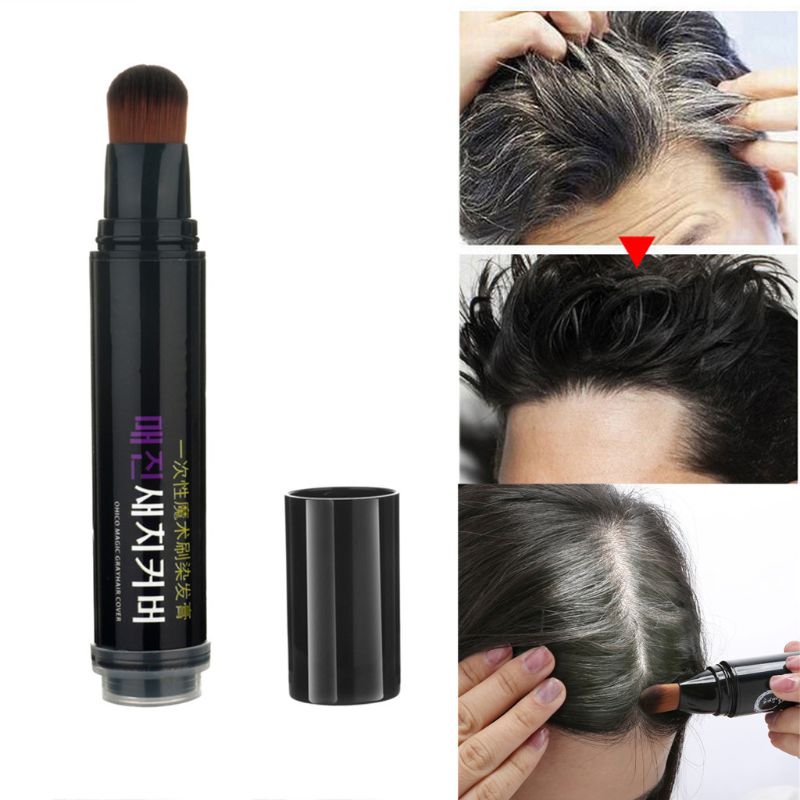 One-Time Natural Herb Hair dye Instant Gray Root Coverage Hair Color Modify Cream Stick Temporary Cover Up White Hair Colour Dye