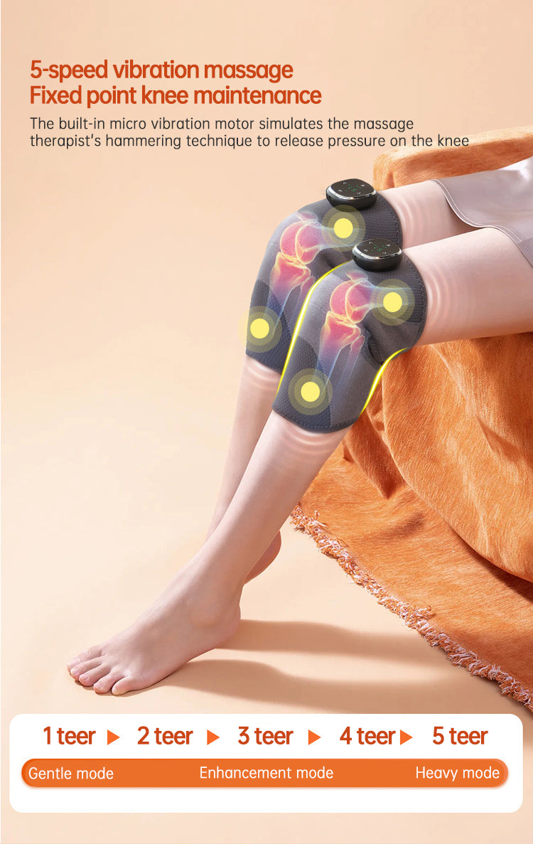 Heated Knee Brace Wrap Pad Dual-use Thermostat Usb Heating Knee Pads For Knee Sprains Strains Arthritis with massage