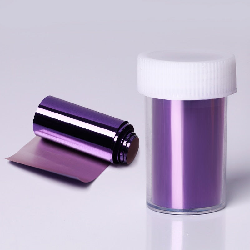 Pink Gold Sliver Nail Foils Sparkly Sky Glitter Marble Nail Art Transfer Stickers Slider Paper Nail Art Manicures Decoration