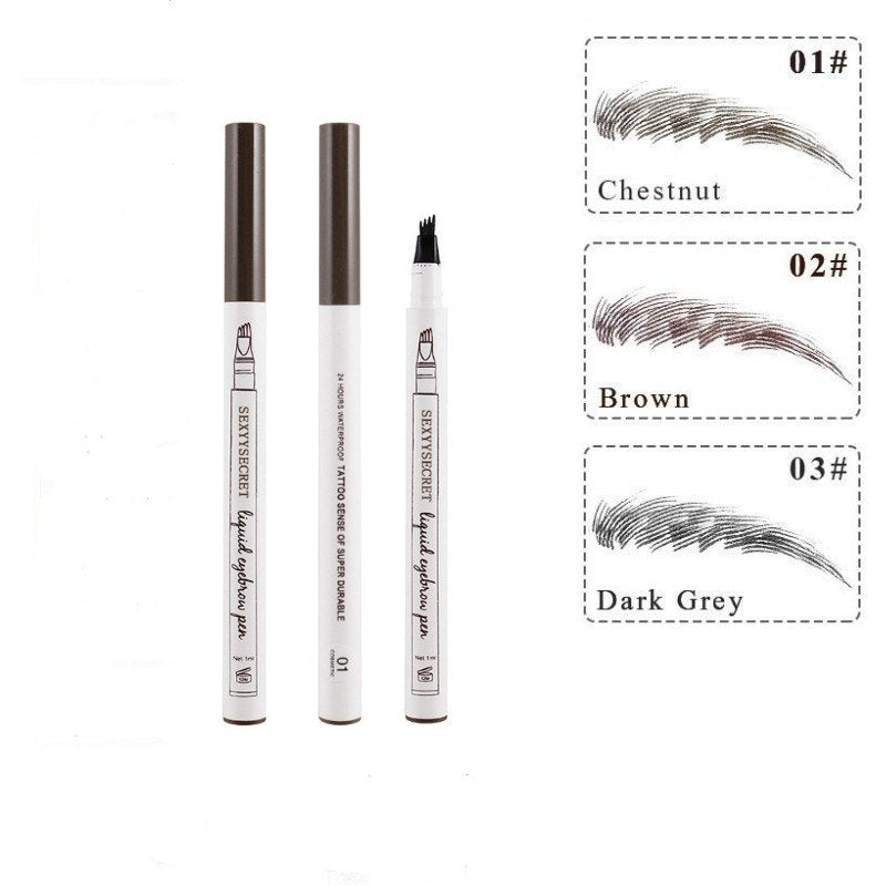4 Colors 4 Head eyebrow pencil microblading eyebrow tattoo pen for brwi eyebrows shades makeup cosmetics sourcil eye brow pencil