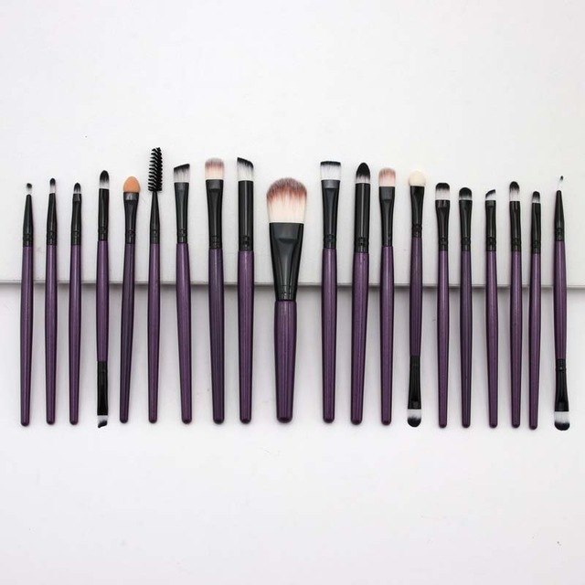 20 eye makeup brushes eyebrow brush foundation brush eye shadow lip brush Silicone Nylon Eye Shadow