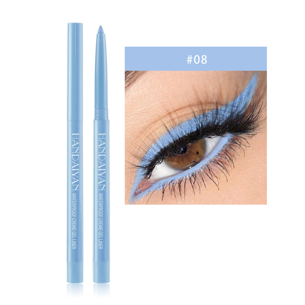 HANDAIYAN 20 Color Pearlescent Matte Waterproof And Difficult To Smudge Eyeliner Pen Rotatable Eye Shadow Eyeliner