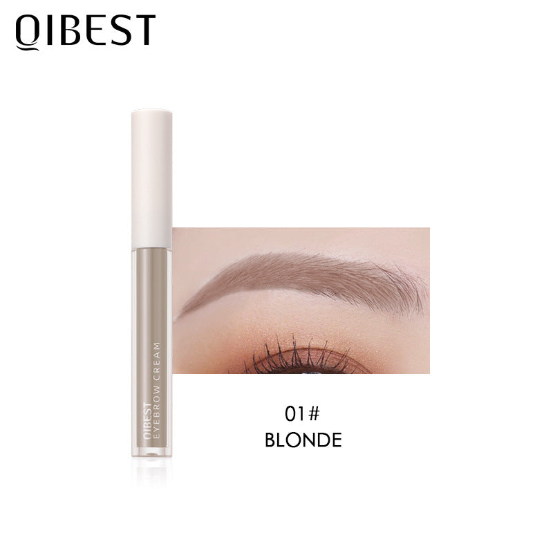 QIBEST New Three Dimensional Eyebrow Dyeing Cream Does Not Fade And Halo And Eyebrow Dyeing Liquid Is Waterproof And Sweat Proof