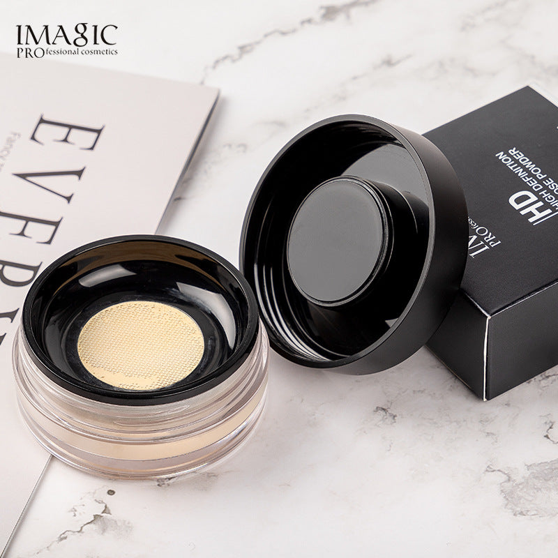 IMAGIC Makeup Loose Powder Oil Control Powder Long Lasting Concealer Waterproof Non-Removing Invisible Pores Make Up