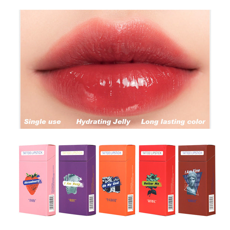 Cigarette Case Cotton Swab Lip Glaze Dyed Lip Liquid Disposable Non-Stick Cup Liquid Lipstick