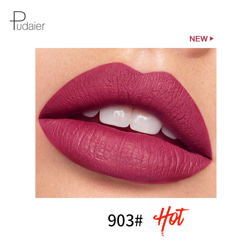 Pudaier 18 Color Mini Capsule Lip Glaze Velvet Fog Color Non-Stick Cup Smooth Matte