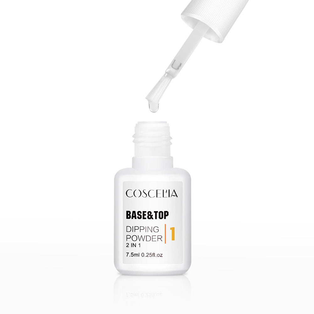 COSCELIA Dipping Foundation Glue Sealing Layer Drying Anastomosis Agent With 6-Color Dipping Powder Free Light Baking Optional Color