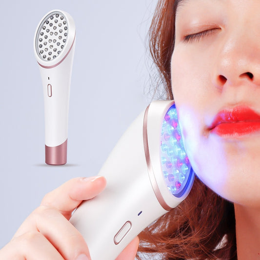 LED Photon Skin Rejuvenation Light Acne Light Therapy Red Blue Light Treatment Device Soft Scar Wrinkle Removal Cleaning Tools