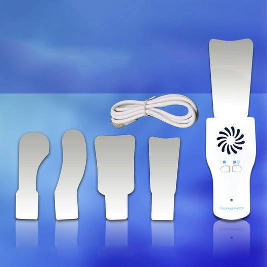 Dental Lighted Anti-Fog Mirror Set Stainless Steel Mirror Orthodontic Photo Instrument With Lighted Mirror Handle