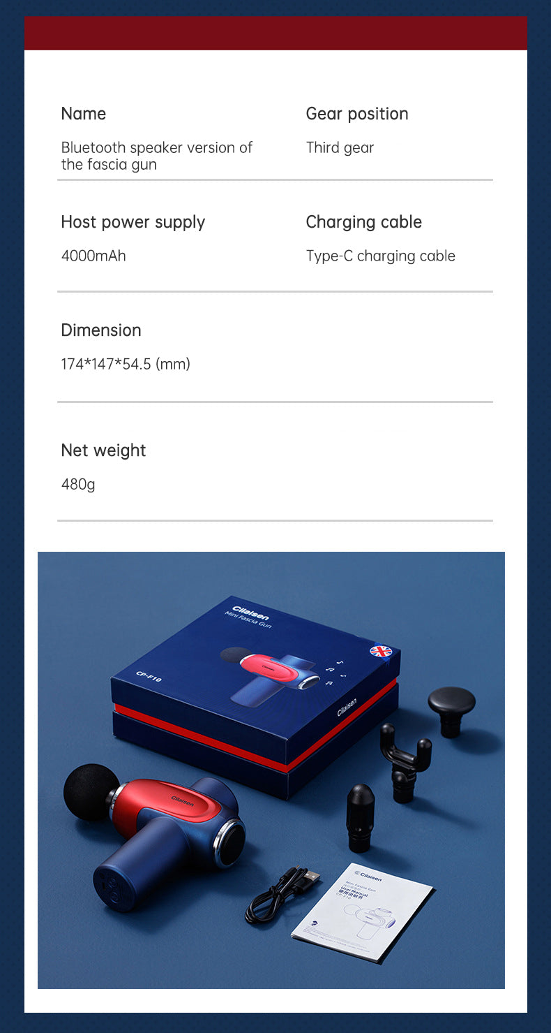 CP-F10 fascia gun muscle massager cervical muscle relaxer electric menstrual gun leg electric