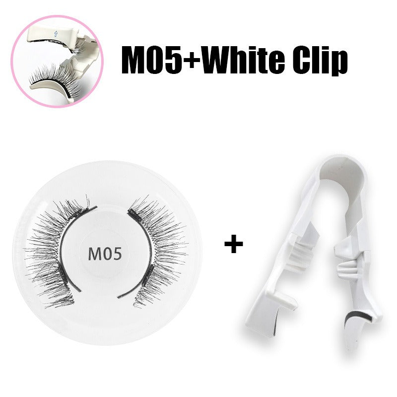 Magnetic false eyelashes set one pair magnetic false eyelashes natural thick and long false eyelashes quantum eyelashes