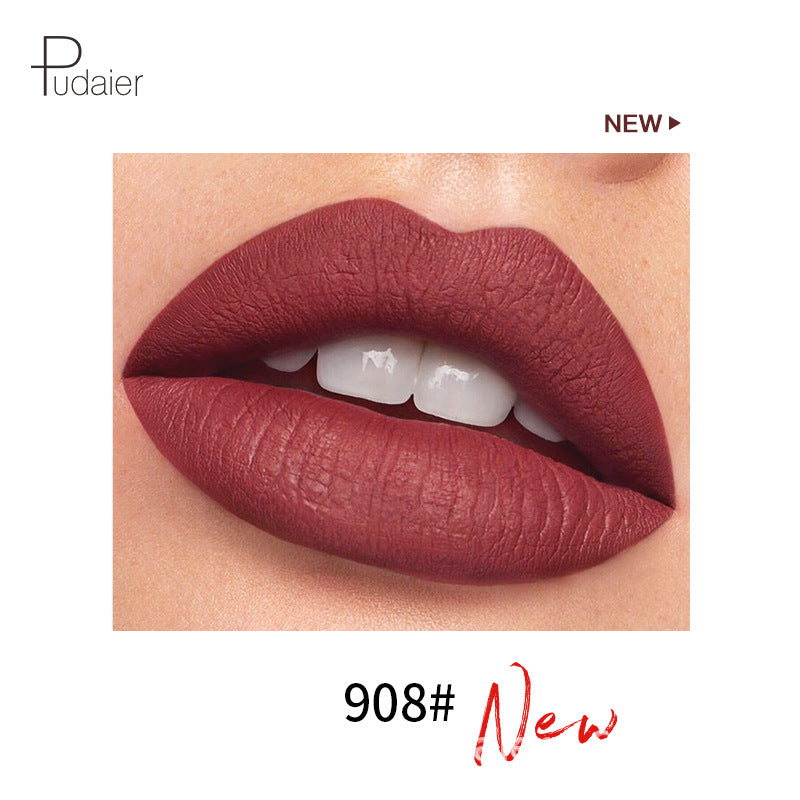 Pudaier 18 Color Mini Capsule Lip Glaze Velvet Fog Color Non-Stick Cup Smooth Matte