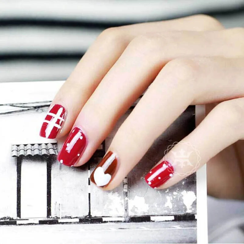 1PC Beauty 16 Colors Two-way Acrylic Paint Pen DIY Gel Polish Drawing Tools Nails Accessoires Manicure 3D Nail Art Pen