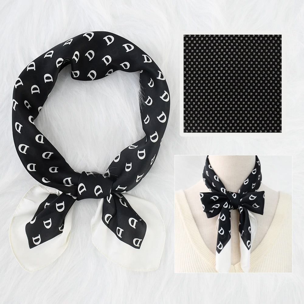 Silk Scarf Women's Sunscreen Beach Imitation Silk Versatile Silk Scarf Neckband