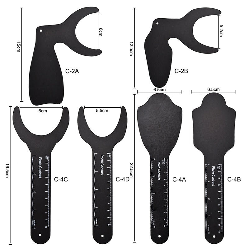 Dental orthodontic black background plate Intraoral photography background plate