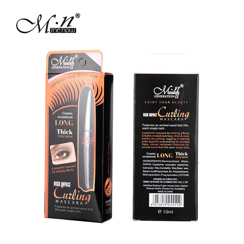 M.n Menow Mascara with 2pcs Eyebrow Pencil Longwearing Cosmetics 3D Fiber Lashes Lengthening