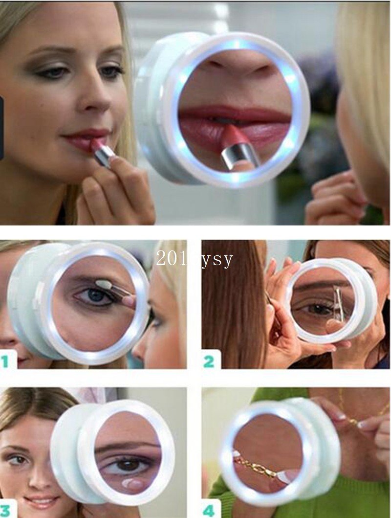 Swivel Brite LED 8X magnification mirror 360 Swivel Action