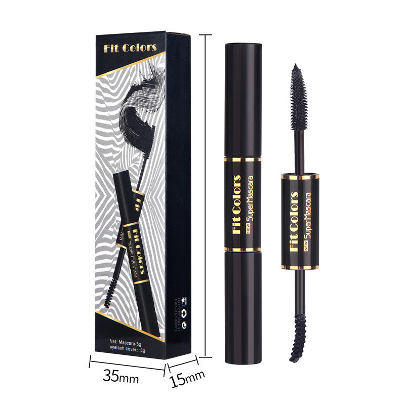 Fit Colors Double-Head Color Mascara Thick Curling Waterproof Not Smudged Multi-White Eyebrow Mascara