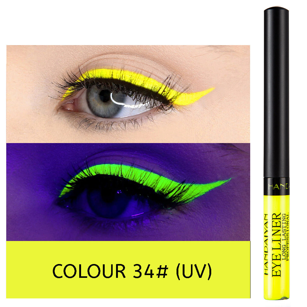 HANDAIYAN 12 Color Matte Color Liquid Eyeliner Long Lasting Non-Smudge Liquid Eye Shadow