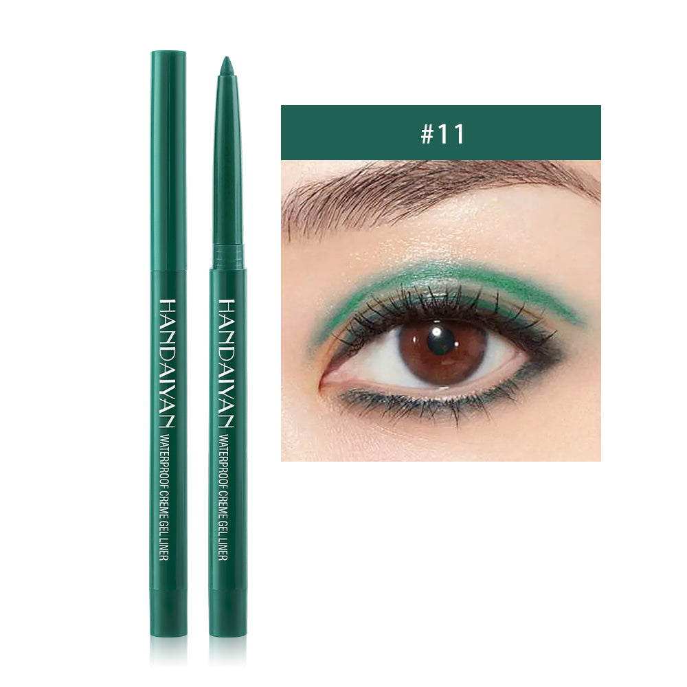 HANDAIYAN 20 Color Pearlescent Matte Waterproof And Difficult To Smudge Eyeliner Pen Rotatable Eye Shadow Eyeliner