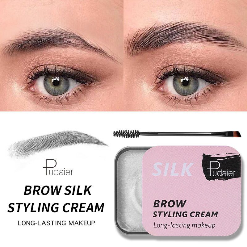 Pudaier Natural Wild Brow Styling Soap Eyebrow Cream Colorless Moisturizing Natural