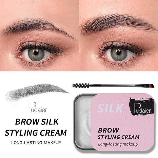 Pudaier Natural Wild Brow Styling Soap Eyebrow Cream Colorless Moisturizing Natural