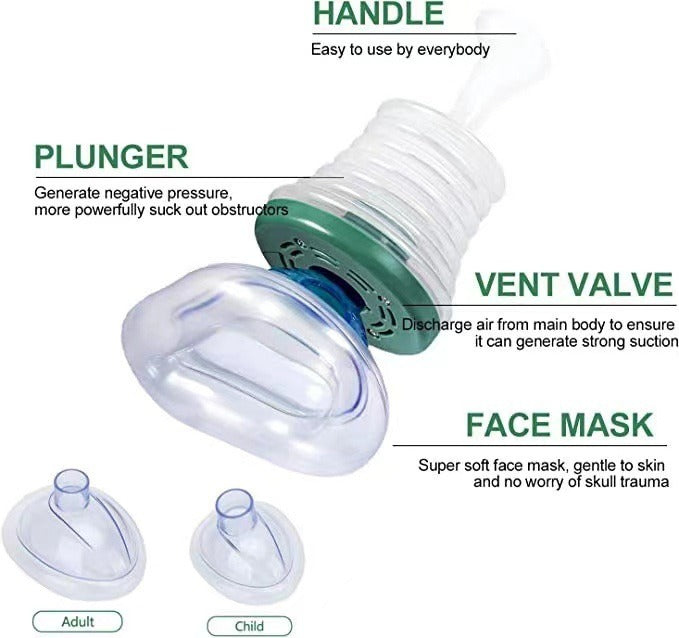 Respiratory trainer suffocation first aid mask artificial heart and lung Choking Emergency Device