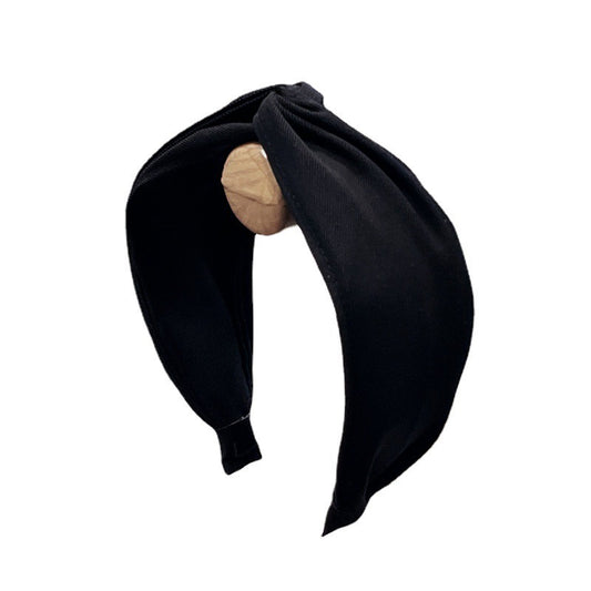 Fashionable fabric cross bow headband