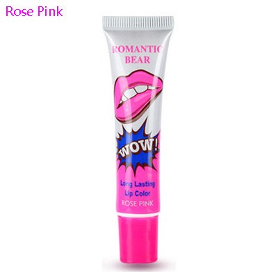 Romantic bear pomade Peel-off Waterproof long lasting Lip Gloss tint baton eosed balm lipsticks Long Lasting Makeup wow lips x1