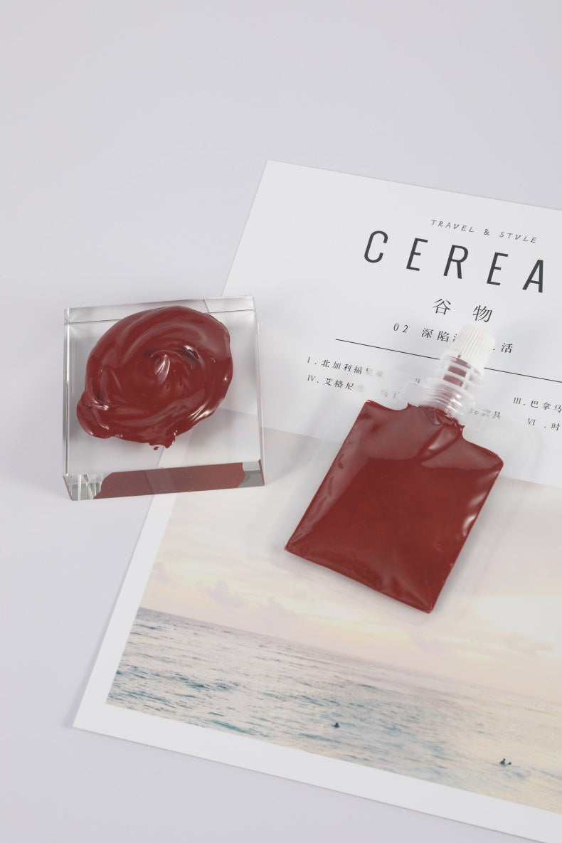 Lip Color Paste 30g Lip Gloss DIY Raw Material Base Moisturizing Non-Stick Cup Lip Gloss Dual-Use