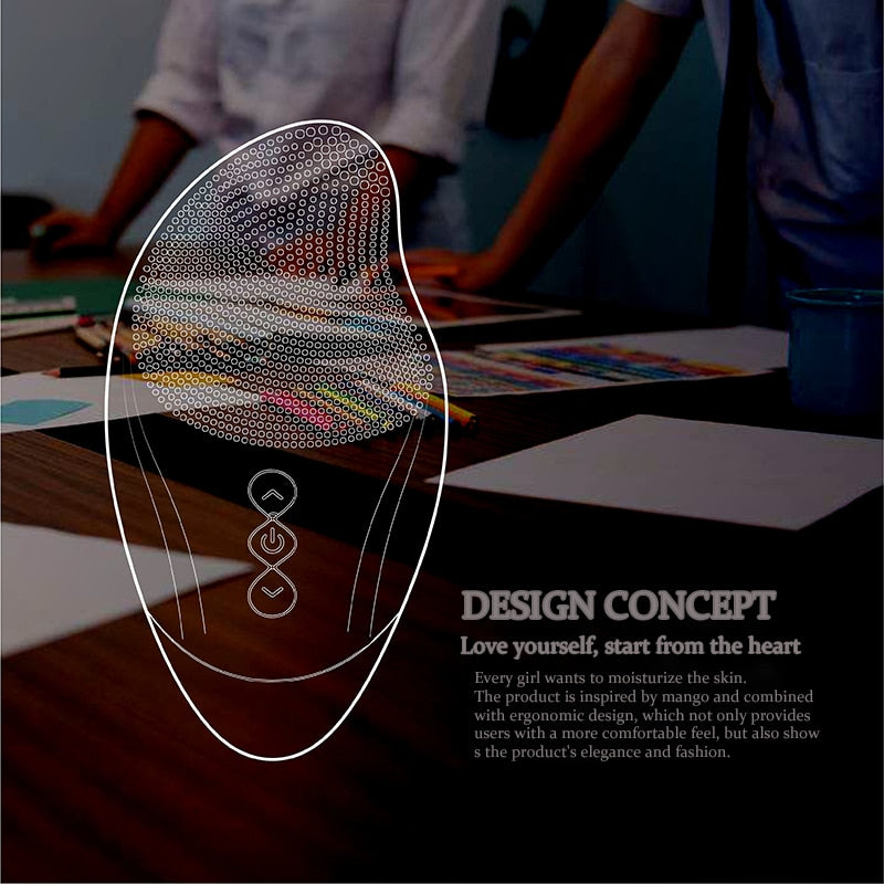 Ultrasonic Electric Facial Cleansing Brush Heated Sonic Electric Facial Cleanser Silicone Mini Face Cleaner Brush Deep Cleaning