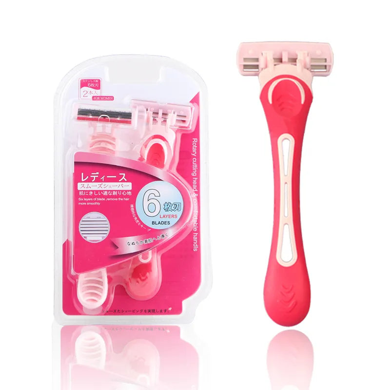 Female Safety Razor For Bikini Body Face Underarm Hair Removal